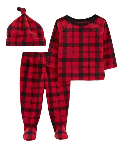 Trío Conjunto Micropolar Abrigo Bebe Carters Pilchasdemarca