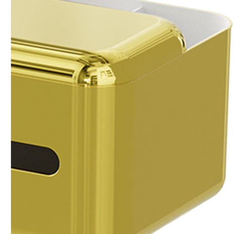 Caja De Pañuelos, Caja De Almacenamiento De Dorado