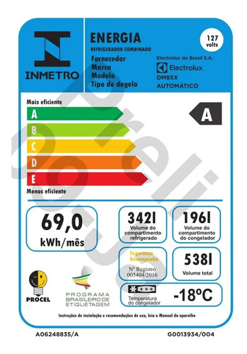 Heladera Electrolux Dm85x Multidoor 83cm Inverter