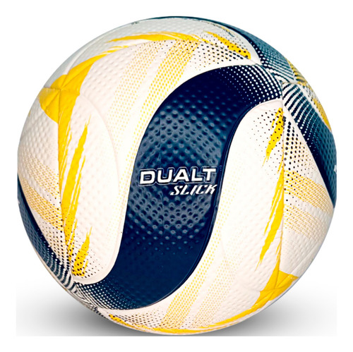 Bola De Vôlei Dualt Slick Evolution Vp3.50 Quadra Cor Amarela E Azul
