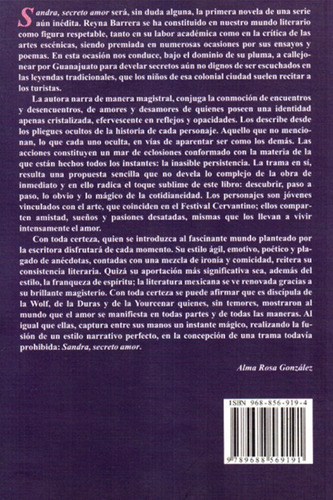 Imagen 2 de 2 de Sandra Secreto Amor, De Reyna Barrera