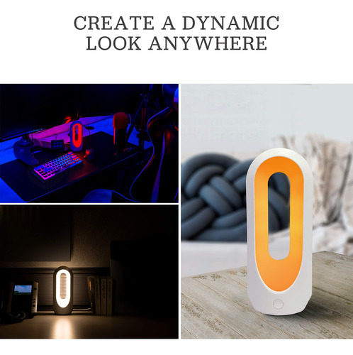 Enbrighten Color-changing Led Lamp, Modern Night Light, Dimm