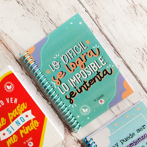 Agenda Frases Tamaño A6 Perpetua B&n Pack X30