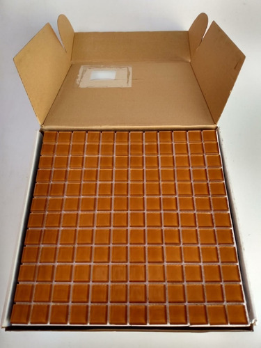 Imagem 4 de 4 de Placa Pastilha De Vidro Terracota 4mm