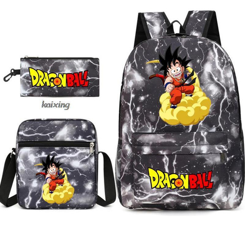 Set Dragon Ball 3 Piezas - Mochila Escolar Goku