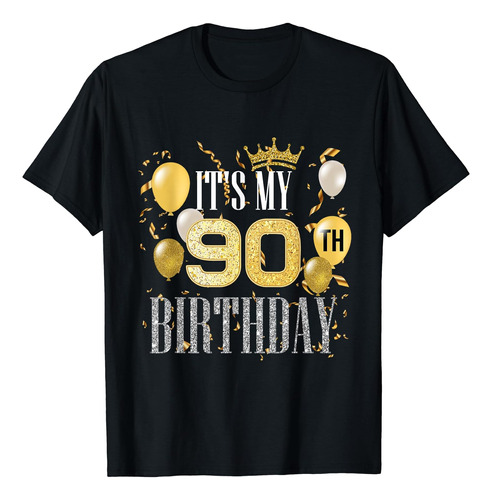 Its My 90th Birthday Cool 90 Años Fiesta De Cumpleaños Cami