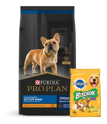 Alimento Pro Plan OptiAge Active Mind Razas Pequeñas para perro senior de raza pequeña sabor mix en bolsa de 7.5kg