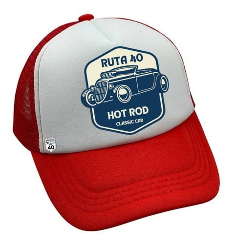 Imagen 5 de 6 de Gorra Trucker Hotrod Curva Regulador Doble