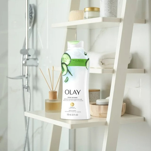 Olay Jabon Liquido Notas De Pepino Y Aloe 650ml. Body Wash