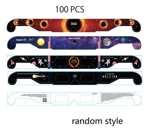 Db 100 Gafas De Papel De Juguete Para Eclipse Solar