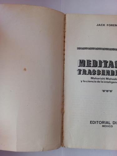 Meditación Trascendental - Jack Forem - 1976 (Usado)