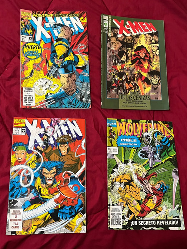 Lote 4 Cómics Marvel 3 X-men + 1 Wolverine Vs Ghost Rider Dc