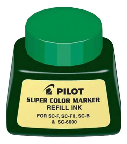 Bote De Tinta Refill Pilot Recarga Marcador Jumbo Verde