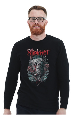 Polera Ml Slipknot Woman Face Poster Rock Impresión Directa