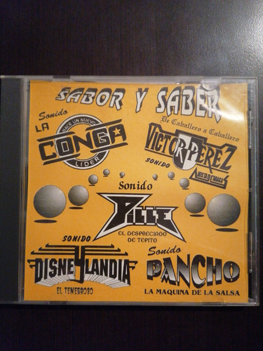 Sabor Y Saber Cd Salsa Cumbias Sonideras  Camacho Records 