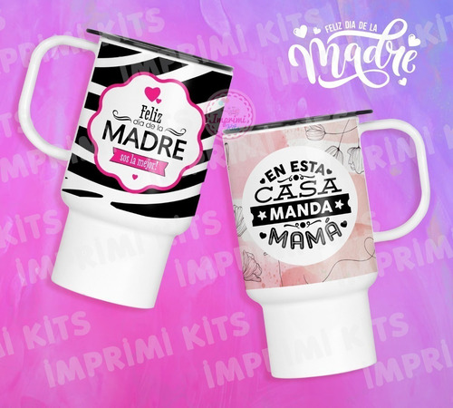 Plantillas Jarros Termicos Día De La Madre Mockup Sublimar