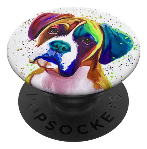 Bonito Boxer Para Perro Diseño Salpicadura Pintura Color 