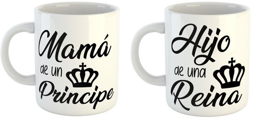 Taza De Plastico Dia De La Madre Mama Principe Hijo Hija M3