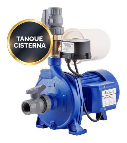 Imagen 1 de 1 de Bomba Presurizadora Vasser Qcpres22 0.75 Hp Hasta 4 Baños Monofásica 50hz