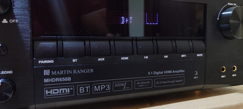 Amplificador Con Bluetooth Integrado 5.1 Martín Ranger 