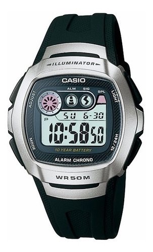 Reloj Casio W-210-1a Dual Time Crono Wr 50m Gtía 2 Años