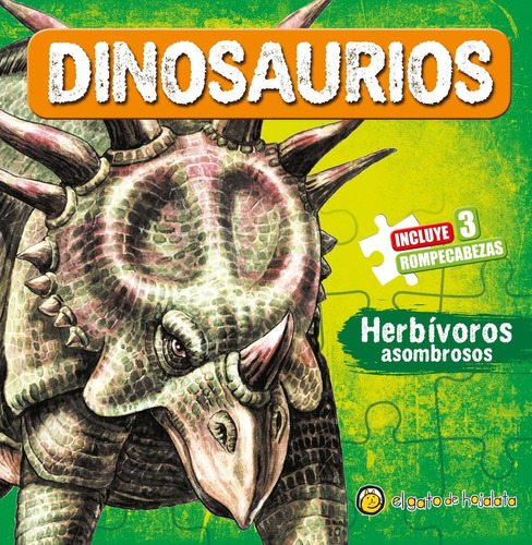 Dinosaurios Herbivoros Rompecabezas Libro Para Niños 2553