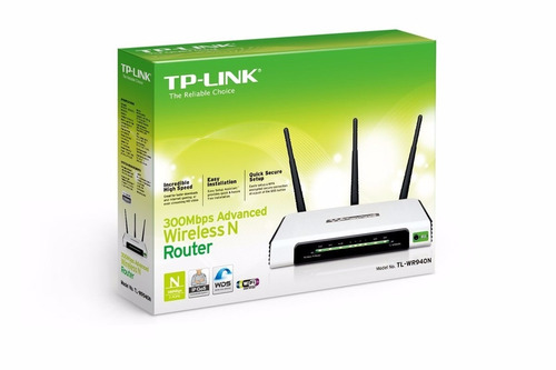 Router Tp Link Tl-wr940n 3 Antenas 300mpbs