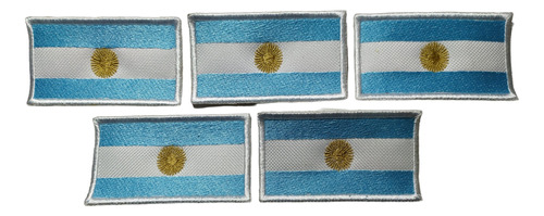 Parche Bandera Argentina Bordada P/ Coser Calidad Pack X 5