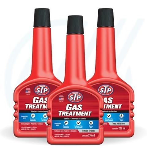 Kit 3 Stp Gas Treatment - Aditivo Para Gasolina