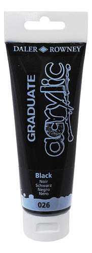 Acrilica Daler Rowney Graduate 120ml 026 Black