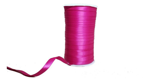 Fita Cetim Cs 1 Rolol 100m X 7mm Diversas Cores Cor Rosa Pink
