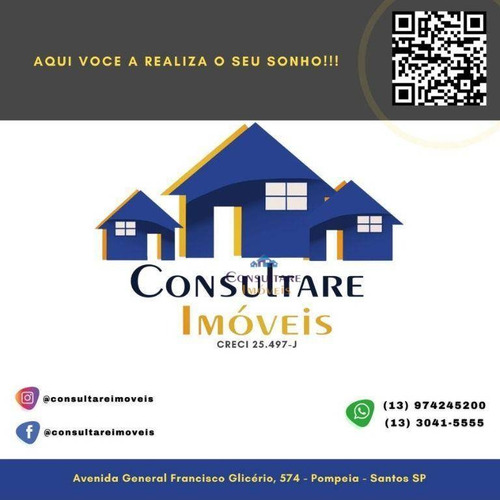 Imagem 20 de 20 de Apartamento Com 1 Dormitório À Venda, 72 M² Por R$ 201.000,00 - Itararé - São Vicente/sp - Ap6411