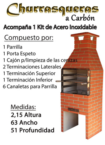 Parrillero Pre Fabricado Para Carbon