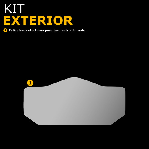 Gadget Collection MX 180S para tacómetro de moto transparente