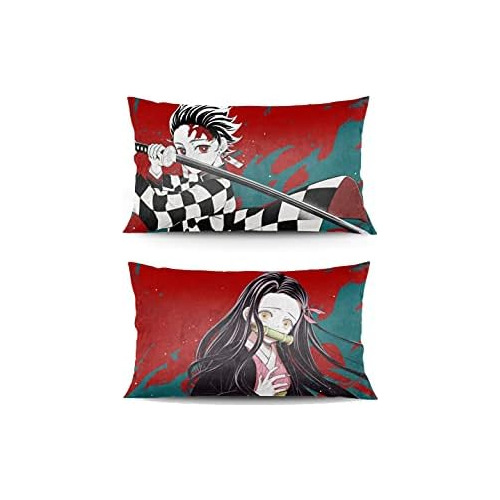 Juego De Fundas De Almohada Diseño De Anime, Fundas De...