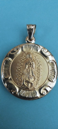 Medalla Oro 14k Lam. Virgen De Guadalupe 