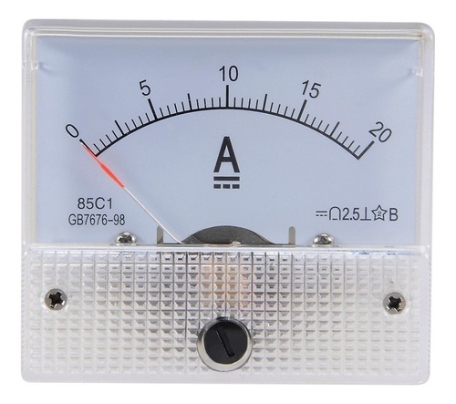 Medidor De Amperímetro De Panel Analógico Con Pulso Dc 0-20a