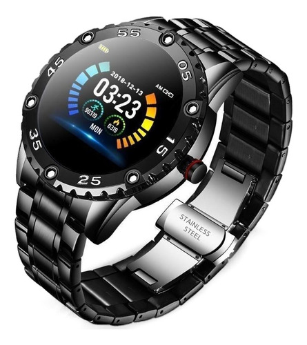 Smartwatch Lige Ip67 1.3  Caixa  All Black, Pulseira  All Black