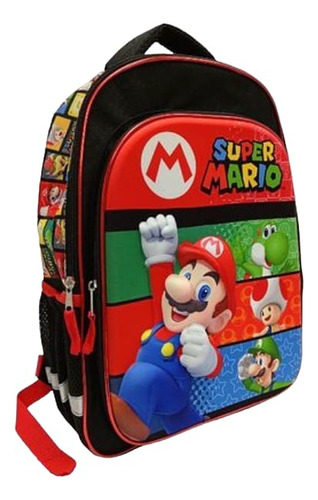 Mochila Escolar Mario Bros Super Mario Nuevo Niños Surtido 