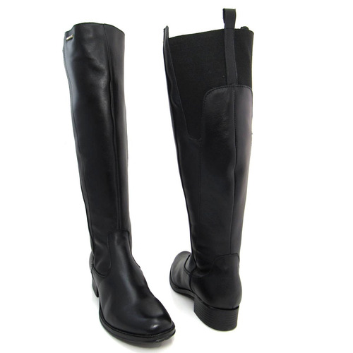Bota Feminina Montaria Clave De Fa 914010 Salto Grosso Couro | Mercado Livre