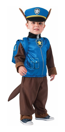 Disfraz Paw Patrol Chase Talla 4-6 Años Original Entrega Inm