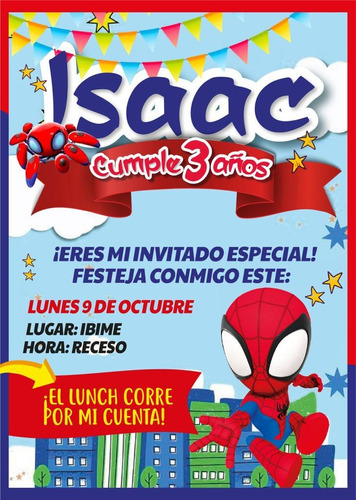 Invitación De Fiesta Infantil Personalizada