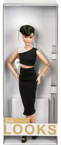 Muñeca Barbie Signature Looks Petite Brunette Pixie Cut