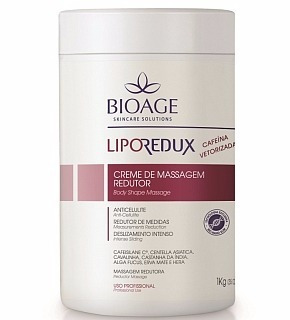 Bioage Creme Massagem Redutor Com Cafeína Lipo Redux 1kg