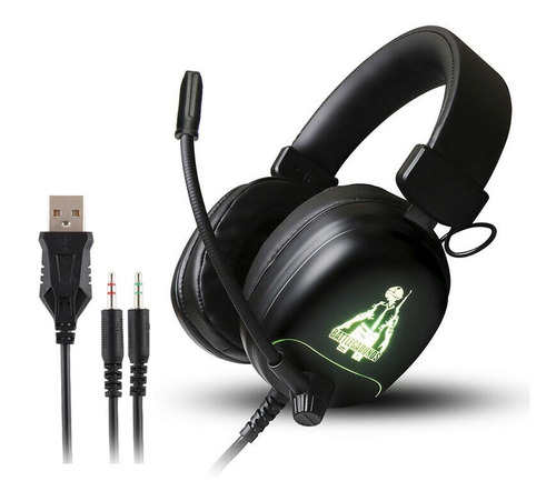 Imagen 1 de 8 de Diadema Gamer V6800 Rgb Súper Bajos