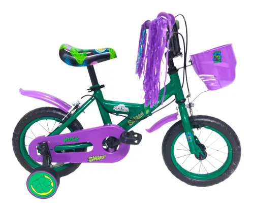 Bicicleta infantil Lamborghini 217124 frenos v brakes color hulk
