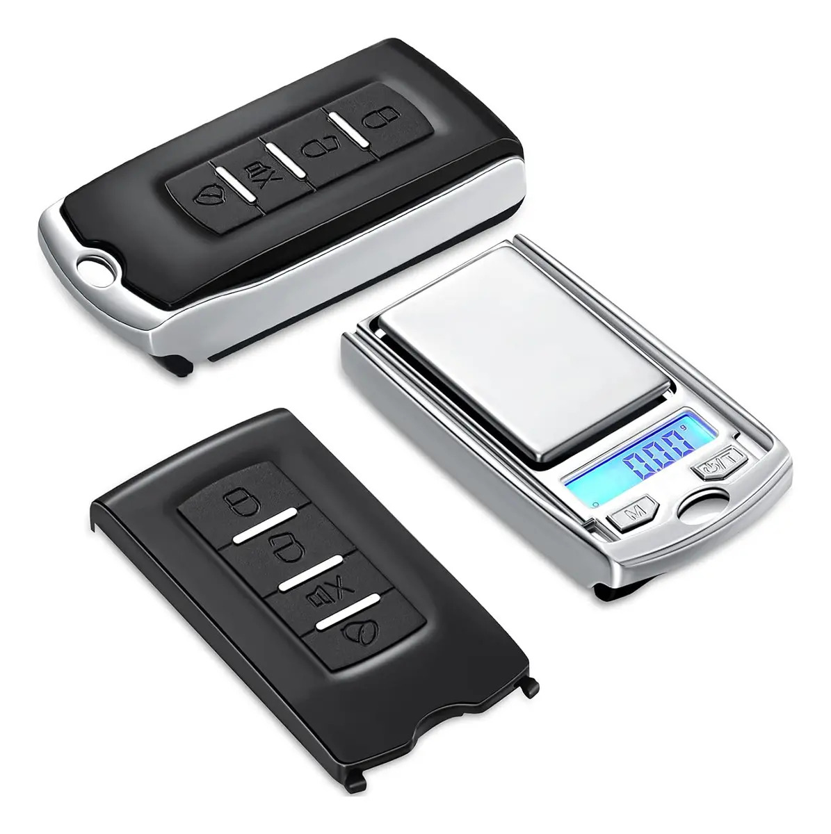 Chaveiro automático Gramera com balança digital de precisão de 0,01 g a 200 g