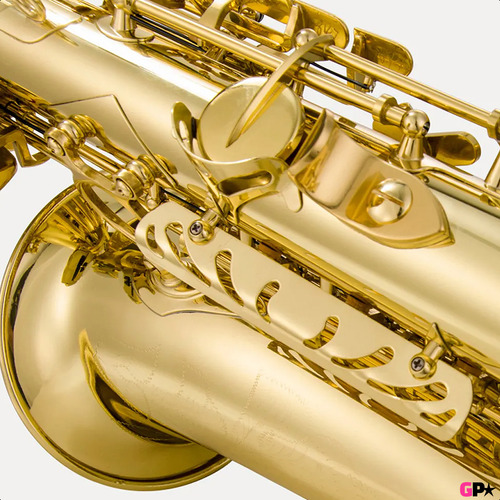 Saxo Alto Premium + Estuche Rigido + Boquilla + Color Dorado