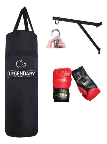 Kit De Boxeo Soporte + Saco + Guantes 