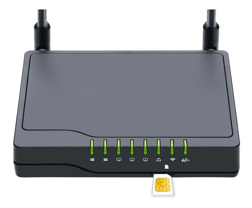 Gateway 2 Fxs +modem Router 4g Wifi +3lan +1wan + 1 Sim Lte 